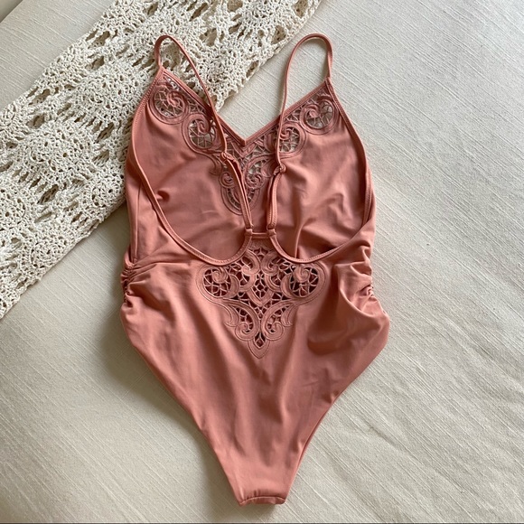 Tori Praver Crochet One Piece Swimsuit - Picture 6 of 15